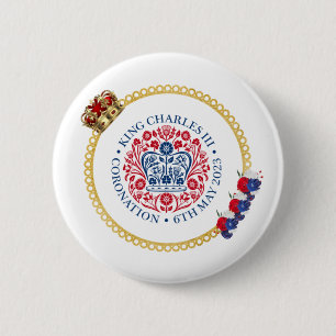 King Charles III Crown Coronation Badge