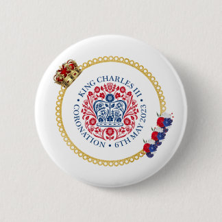 King Charles III Crown Coronation Badge