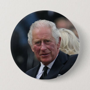 King Charles III of The United Kingdom Button