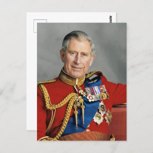 King Charles III Photo Enlargement Postcard