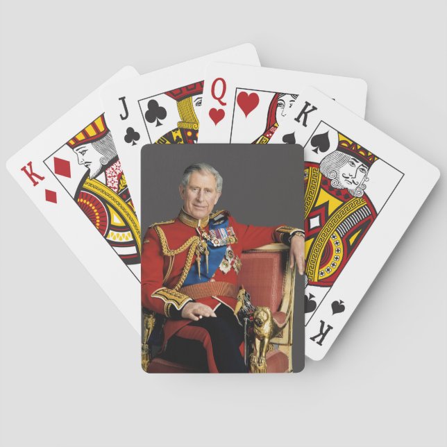 King Charles III Playing Cards (Back)