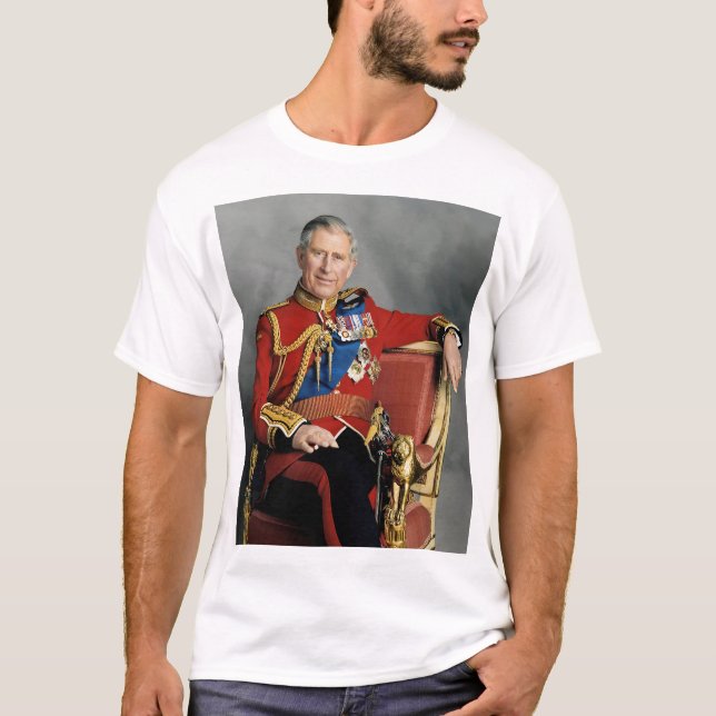 King Charles III Portrait T-Shirt (Front)