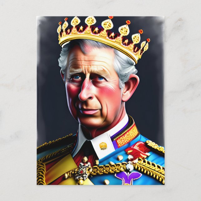 King Charles III Postcard (Front)