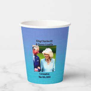 King Charles III & Queen Camilla Coronation Paper Cups