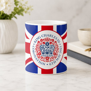 King Charles III Royal Coronation Logo Patriotic Coffee Mug