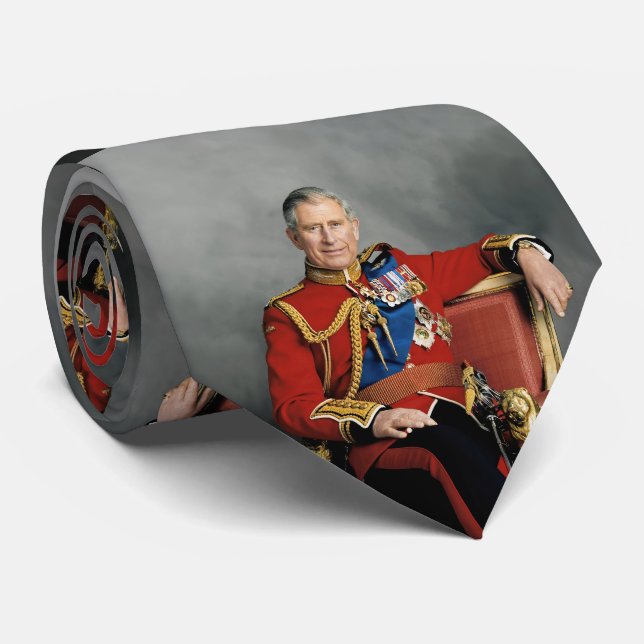 King Charles III Tie (Rolled)