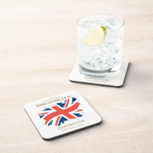 King Charles III Union Jack Flag Coaster