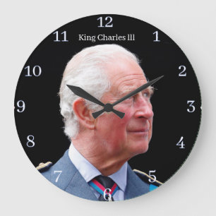 King Charles lll Acrylic Wall Clock