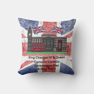 King Charles & Queen Consort Camilla Coronation Cushion