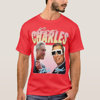 King Charles Retro Aesthetic Fan Design 2 T-Shirt