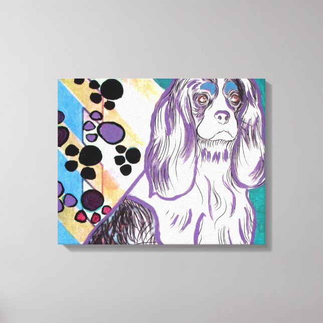 King Charles Spaniel Canvas Print (Front)