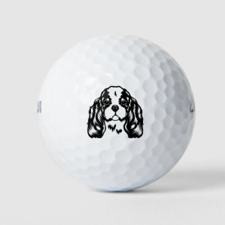 King Charles Spaniel Dog Golf Balls