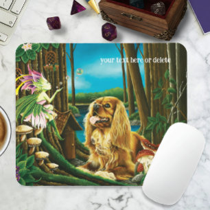 King Charles Spaniel Sprite Fantasy Mouse Mat