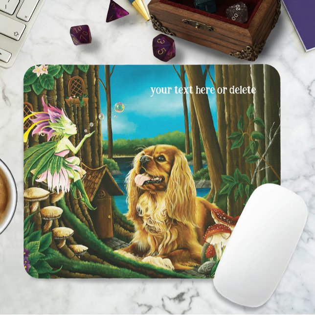 King Charles Spaniel Sprite Fantasy Mouse Mat (Creator Uploaded)