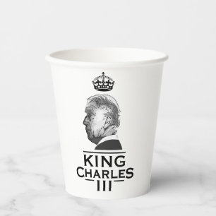 King Charles Third Coronation  Paper Cups