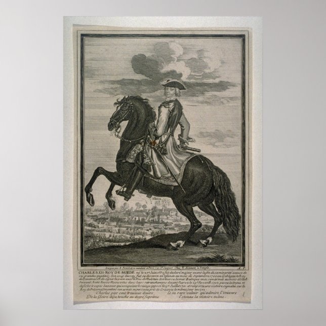 King Charles XII of Sweden Poster (Front)