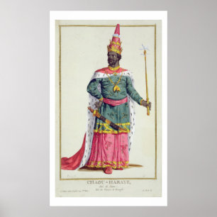 King Chau-Haraye of Siam from 'Receuil des Estampe Poster
