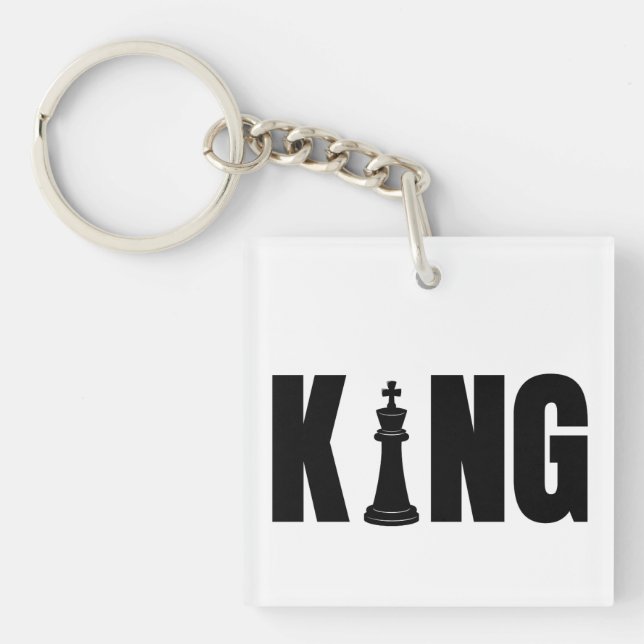 King Chess Keychain  (Front)