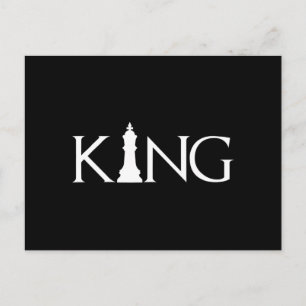 King Chess Piece Halloween Costume Chess Lover Announcement Postcard