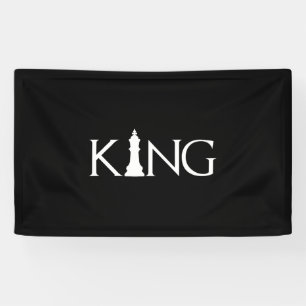 King Chess Piece Halloween Costume Chess Lover Banner