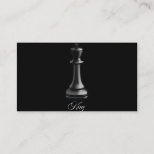 King Chess Piece Halloween Costume Chess Lover Business Card