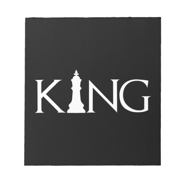 King Chess Piece Halloween Costume Chess Lover Notepad (Front)