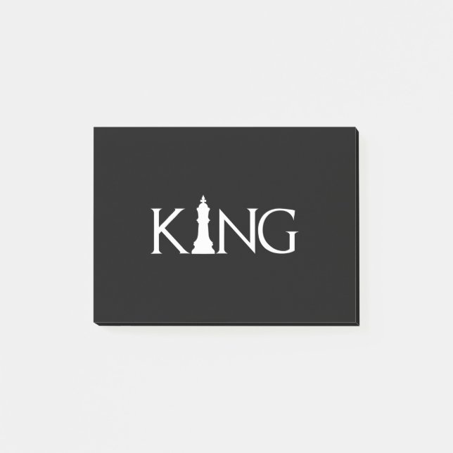 King Chess Piece Halloween Costume Chess Lover Post-it Notes (Front)