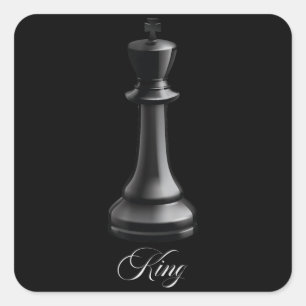 King Chess Piece Halloween Costume Chess Lover Square Sticker