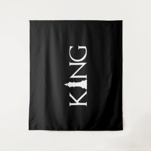 King Chess Piece Halloween Costume Chess Lover Tapestry