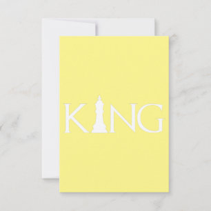 King Chess Piece Halloween Costume Chess Lover Thank You Card