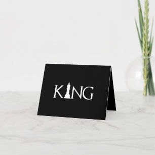 King Chess Piece Halloween Custom Chess Lover Thank You Card