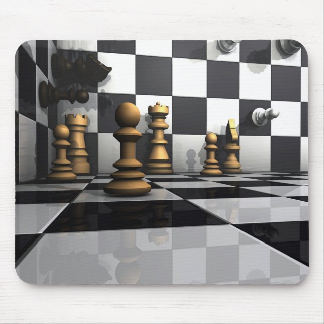 King Chess Play Mouse Mat (Front)