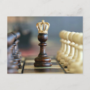 "King" Chess Postcard