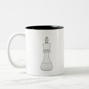 King Chess Two-Tone Coffee Mug