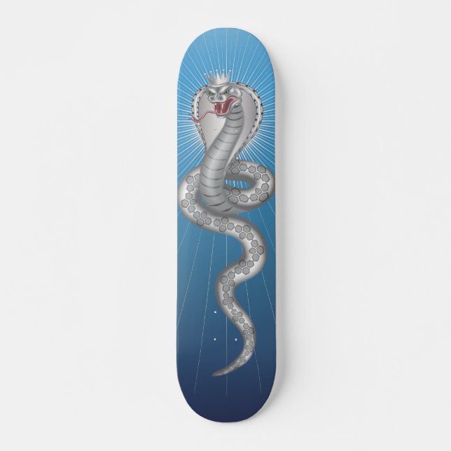 King Cobra - Blue Skateboard (Front)