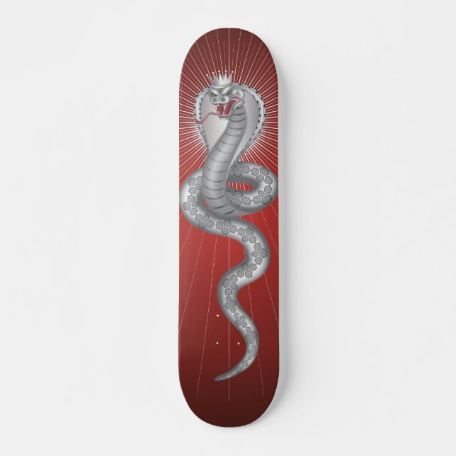 King Cobra - Red Skateboard (Front)