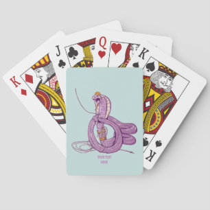 King Cobra Snake Rock Climbing Playing Cards