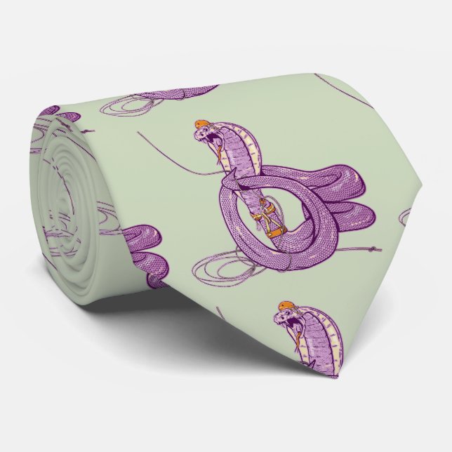 King Cobra Snake Rock Climbing Tie (Rolled)