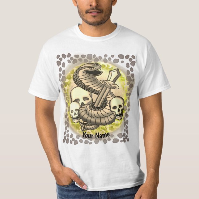 King Cobra Sword snake T-Shirt (Front)