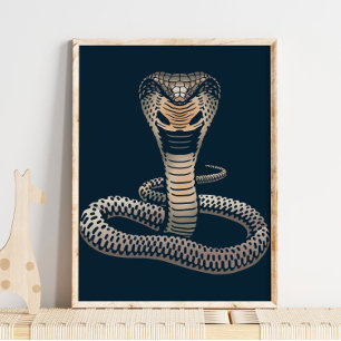 King Cobra Wildlife Print   Cobra Print