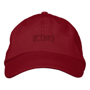 KING Cool Handsome Elegant-Hat Nice Red Colour Embroidered Hat