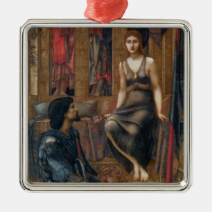 King Cophetua and the Beggar Maid (by Burne-Jones) Metal Tree Decoration