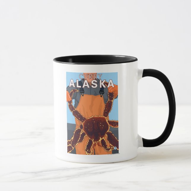 King Crab Fisherman - Curry, Alaska Mug (Right)