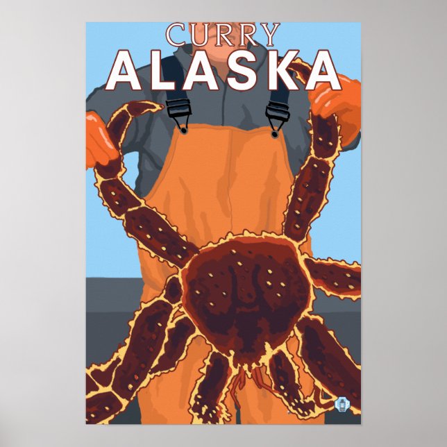 King Crab Fisherman - Curry, Alaska Poster (Front)
