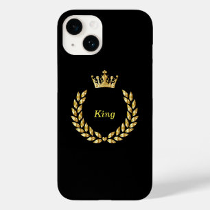 King Crown Black and Gold Case-Mate iPhone 14 Case