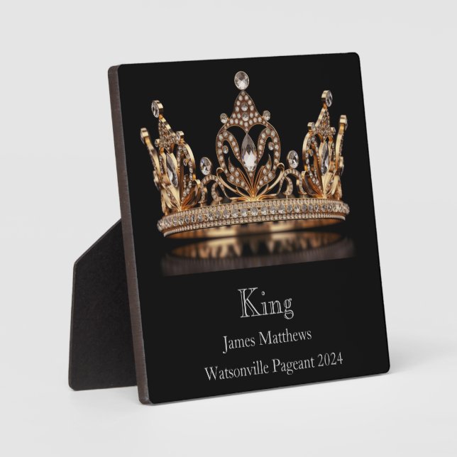 King Crown Pageant Plaque (Front)