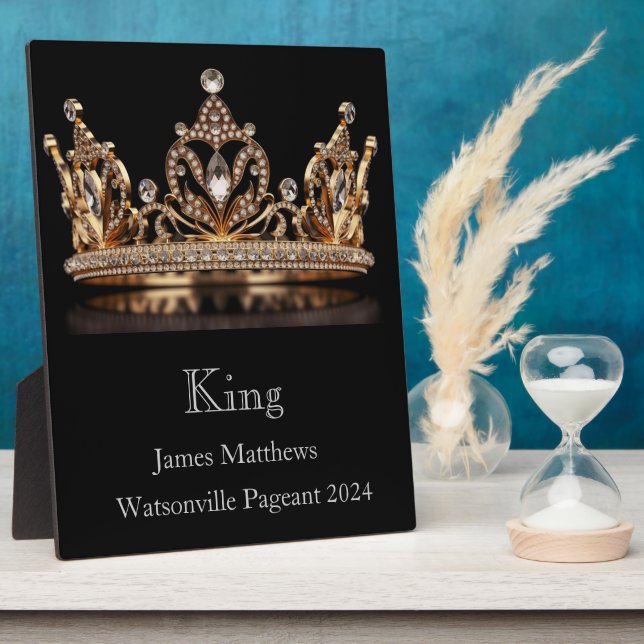 King Crown Pageant Plaque (Side)