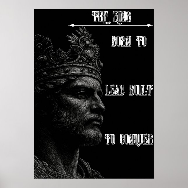 KING Crown Wall Art – Rule Your Space (Front)