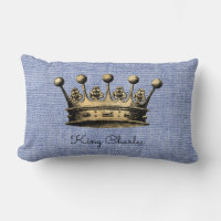 King Custom Name Royal Gold Crown Decor