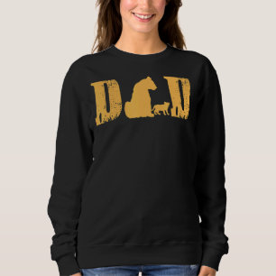 King Dad Lion Cub Son Daughter Head Father's Day D Sweatshirt